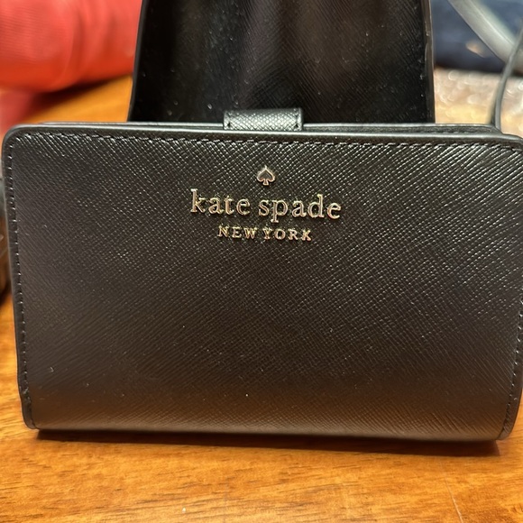 Kate Spade “Staci Saffiano Leather” Medium Black purse and wallet set - Picture 6 of 14